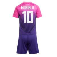 Echipament fotbal Germania Jamal Musiala #10 Tricou Deplasare European 2024 pentru copii maneca scurta (+ Pantaloni scurti)